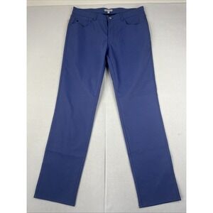 Peter Millar Crown EB66 Classic Fit Five-Pocket Pants Men's 34x32 Blue $160 NWT